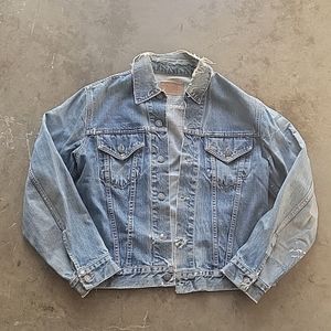 Distressed Levi's Big E denim jacket